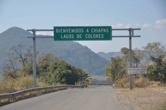 Fronteira da Guatemala com o México, chegando à América do Norte! (em La Mesilla)